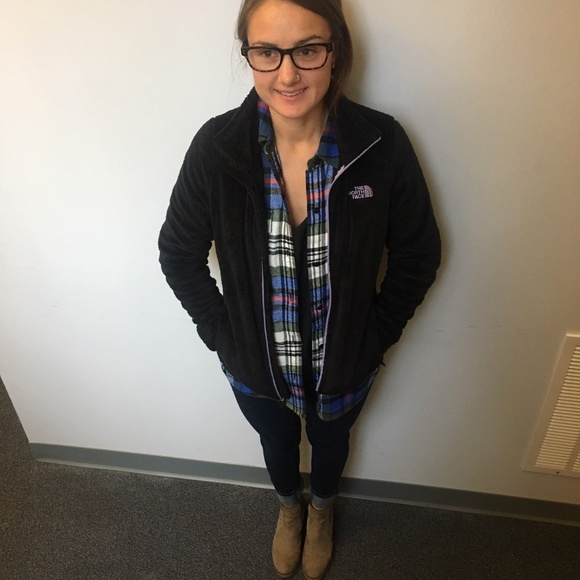 The North Face Osito Jacket Womens - TNF Black/Lav - Picture 6 of 6